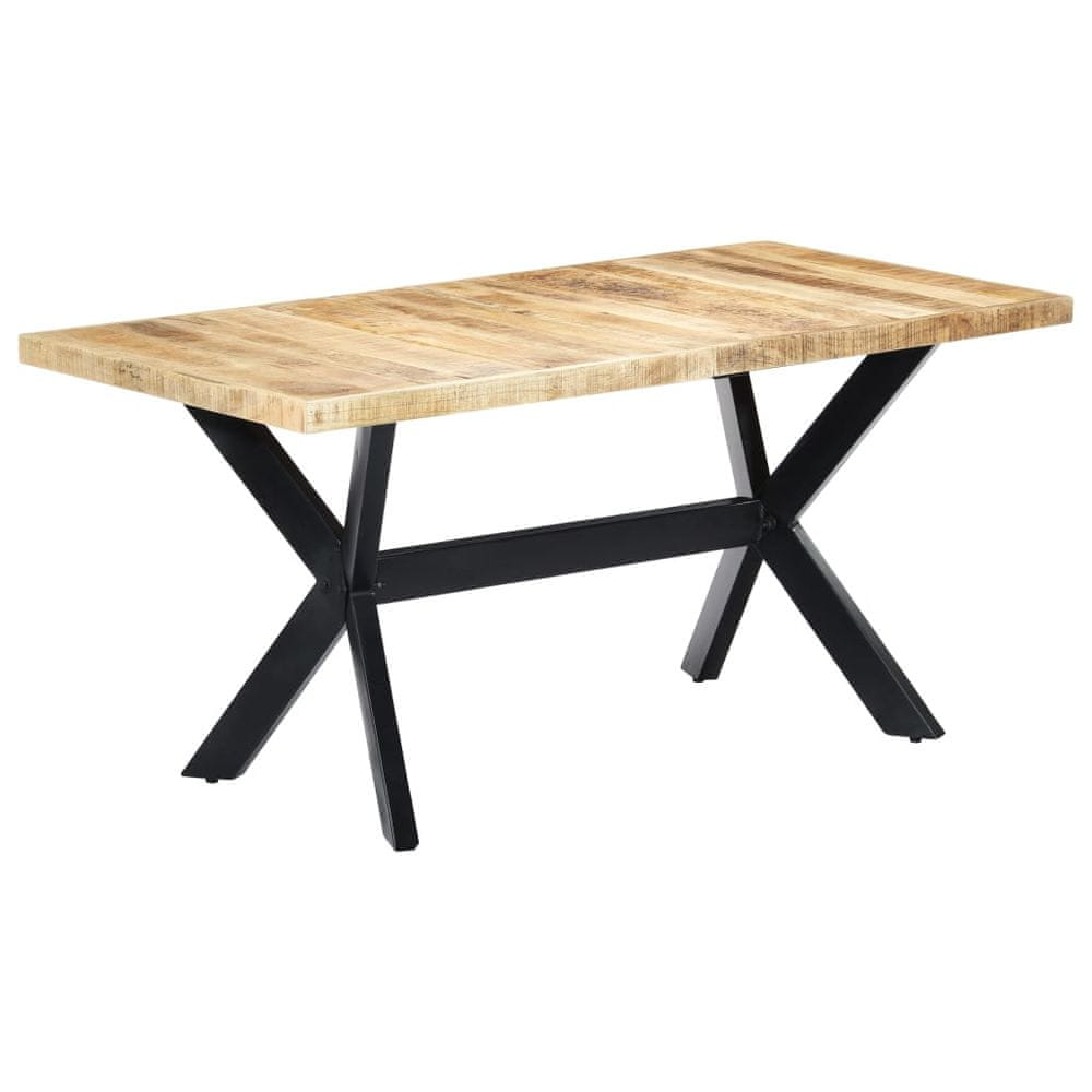Petromila vidaXL Jedálenský stôl 160x80x75 cm masívne surové mangovníkové drevo